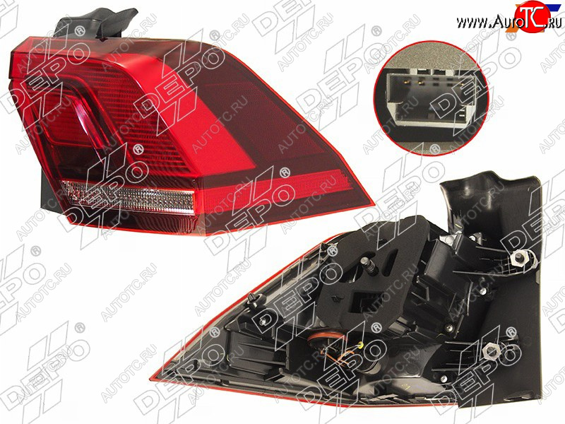 13 449 р. Фонарь задний VW TIGUAN 16- RH LED                                                                   DEPO 441-19AMR-WE  с доставкой в г. Вологда