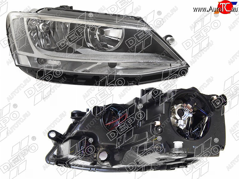 12 699 р. Фара Volkswagen Jetta 10-14 (Спереди Справа) DEPO 441-11G6RMLDEM2  с доставкой в г. Вологда