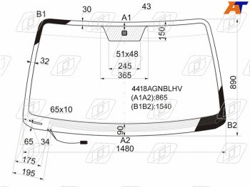7 599 р. Стекло лобовое (Обогрев щеток) Kia Sorento 02-09 FUYAO 4418AGNBLHV  с доставкой в г. Вологда. Увеличить фотографию 1