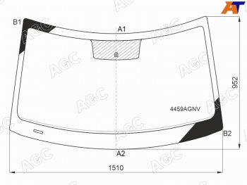 Стекло лобовое KIA SOUL 19-                                                                          AGC 4459AGNV