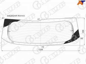 Стекло заднее (Цвет зеленый Обогрев) Kia Sorento 20- XYG 4462BGNR RW/H/X