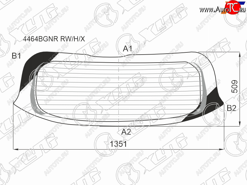 14 999 р. Стекло заднее с обогревом KIA SPORTAGE 22-                                                           XYG 4464BGNR RW/H/X  с доставкой в г. Вологда