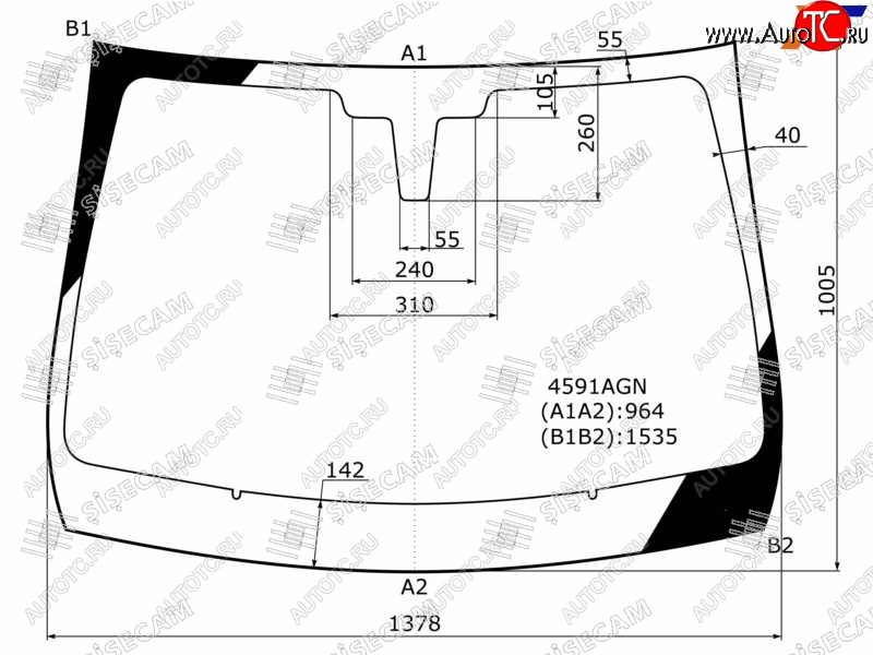 7 299 р. Стекло лобовое LADA XRAY 15-  XRAY Cross 18- SISECAM 4591AGN  с доставкой в г. Вологда