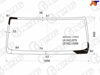 Стекло лобовое DAF LF 06-13  Renault Midlum 00-13  Volvo FL 06-13 XYG 4633ACL LFW/X