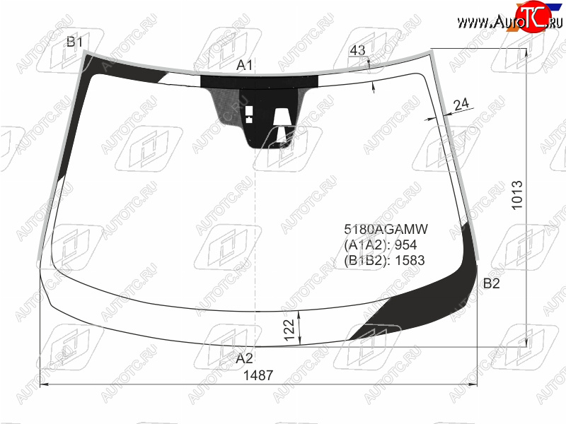 9 299 р. Стекло лобовое (Две камеры Датчик дождя Молдинг) Mazda 6 12- FUYAO 5180AGNCMW  с доставкой в г. Вологда