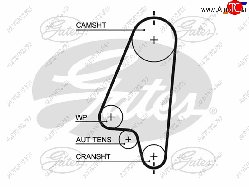 1 029 р. Ремень ГРМ DAEWOO NEXIA 1.5(SOHC) 95-LANOS 1.41.6 97-OPEL ASTRA 1.41.6 91-05CORSA 1.4 94-02 GATES 5310XS  с доставкой в г. Вологда