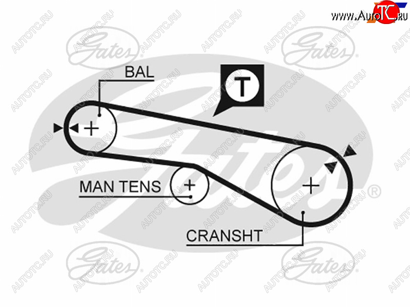 879 р. Ремень балансировочного вала HYUNDAI SONATA EF 02-SANTA FE 00-CHERY TIGGO 2.0 05-MITSUBISHI L200 GATES 5257XS  с доставкой в г. Вологда