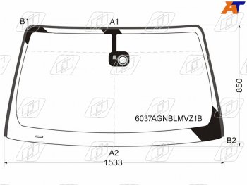 Стекло лобовое (Датчик дождя Молдинг) Nissan Pathfinder 04-14  Frontier 04-21  Navara 04-15  Xte FUYAO 6037AGNBLMVZ1B