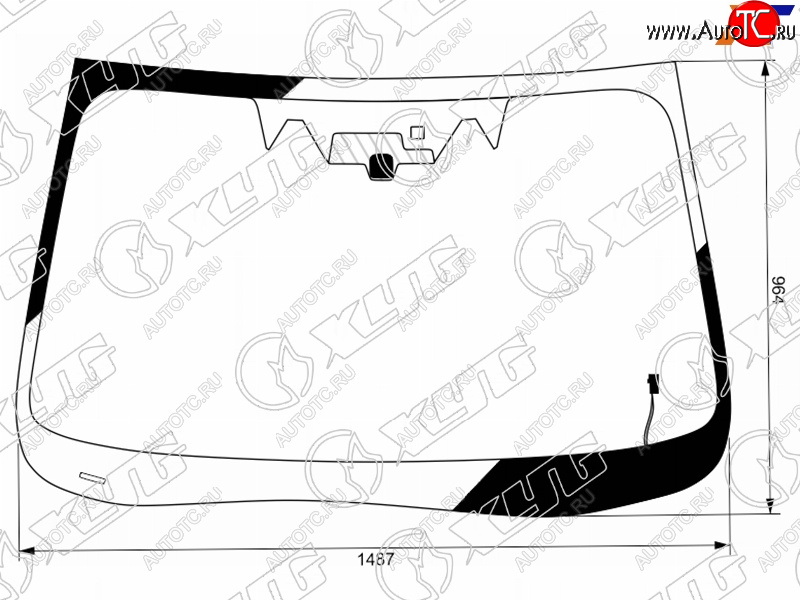 14 349 р. Стекло лобовое (Обогрев щеток Две камеры Датчик дождя) Subaru Forester 18- XYG 7944AGNCHMV LFW/H/X  с доставкой в г. Вологда