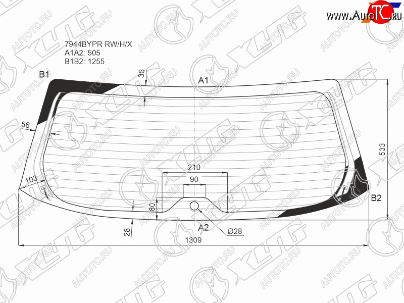 10 849 р. Стекло заднее с обогревом SUBARU FORESTER SK SUV 19-                                                 XYG 7944BYPR RW/H/X  с доставкой в г. Вологда