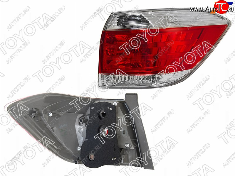 22 199 р. Фонарь задний правый TOYOTA  Toyota Highlander  XU40 (2010-2013) рестайлинг  с доставкой в г. Вологда