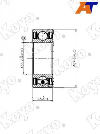 Подшипник привода TOYOTA SCEPTERGRACIACORONAMARK 2CROWNARISTO 4WD (в металле) 92- KOYO 83A831GC5