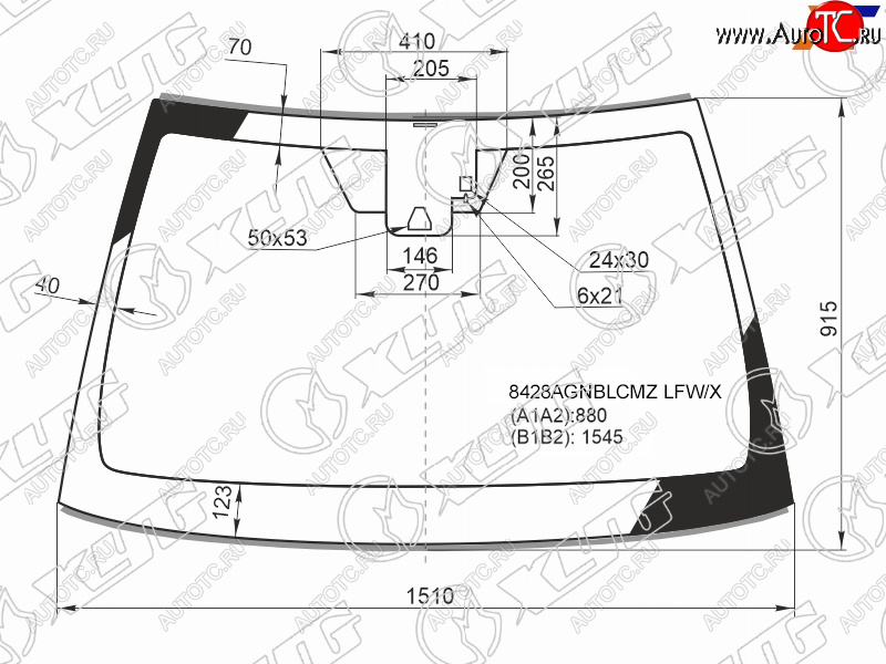 7 849 р. Стекло лобовое (Камера Датчик дождя Молдинг) Toyota Camry (XV70) 17-21  Camry UAEUSA 17-20 XYG 8428AGNBLCMZ LFW/X  с доставкой в г. Вологда