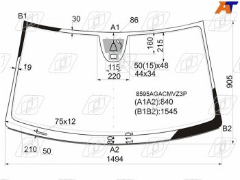 Стекло лобовое + дд + камера VOLKSWAGEN TIGUAN 11-16                                                 FUYAO 8595AGACMVZ3P