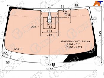 Стекло лобовое (Обогрев полный Датчик дождя Молдинг) Volkswagen Touareg 10-18 XYG 8606AGNHMVWZ LFW/W/X