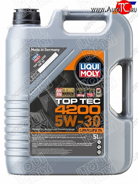 9 899 р. Масло моторное LIQUI MOLY Top Tec 4200 5W-30 NG SPC3C2 5л LIQUI MOLY 8973  с доставкой в г. Вологда