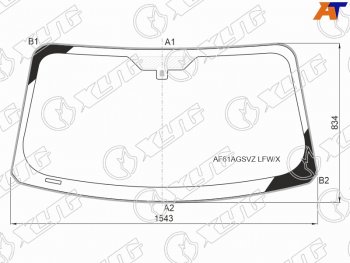 Стекло лобовое (Молдинг) Ford Mustang 14-23 XYG AF61AGSVZ LFW/X