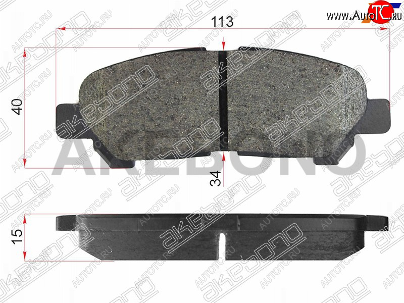 2 049 р. Колодки тормозные зад LH-RH SAT  Toyota Highlander  XU40 (2007-2013) дорестайлинг, рестайлинг  с доставкой в г. Вологда