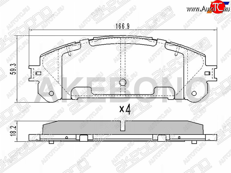 2 799 р. Колодки тормозные перед FL-FR SAT  Toyota Highlander  XU40 (2007-2013) дорестайлинг, рестайлинг  с доставкой в г. Вологда
