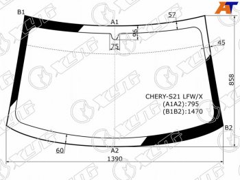 Стекло лобовое Chery QQ6 S21 06-11 XYG CHERY-S21 LFW/X