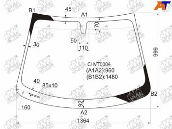 Стекло лобовое Chevrolet Aveo 11-15                                                                  KMK CHVT0004