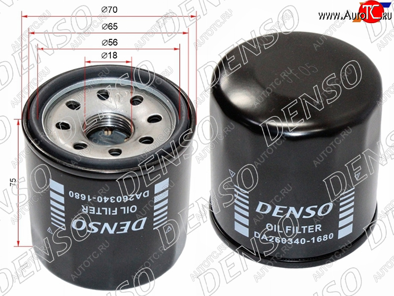 559 р. Фильтр масляный NISSAN QG#, MR20DE, QR20,25, SR20,VQ 20,25, HR# DENSO DA260340-1680  с доставкой в г. Вологда