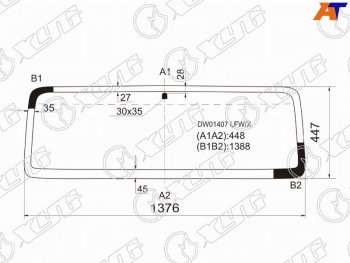 5 449 р. Стекло лобовое Jeep Wrangler 96-07 XYG DW01407 LFW/X  с доставкой в г. Вологда. Увеличить фотографию 1