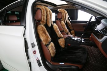 599 р. Комплект салонных чехлов Лиса  i203 Автопилот  с доставкой в г. Вологда. Увеличить фотографию 1