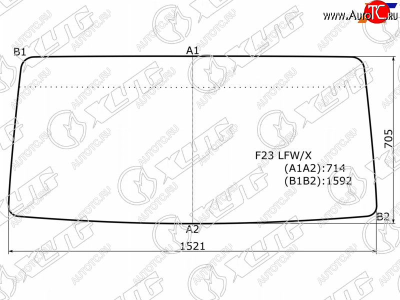 5 649 р. Стекло лобовое Nissan Atlas F 92-07  Atlas H 91-07 XYG F23 LFW  с доставкой в г. Вологда