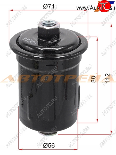 1 659 р. Фильтр топливный TOYOTA MARK2CHASERCRESTA 1GFE12JZ# 92-LC PRADOSURF 5VZFE 95-01 MICRO FT1138  с доставкой в г. Вологда