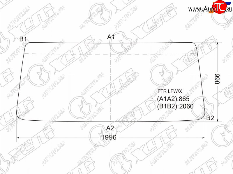 13 249 р. Стекло лобовое Foton Auman 06-  Isuzu Forward 95- XYG FTR LFW  с доставкой в г. Вологда