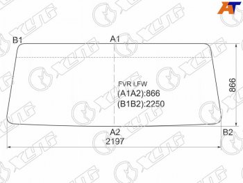 Стекло лобовое Foton Auman 06-  Isuzu Forward 95- XYG FVR LFW