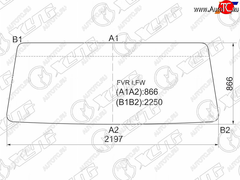 13 999 р. Стекло лобовое Foton Auman 06-  Isuzu Forward 95- XYG FVR LFW  с доставкой в г. Вологда