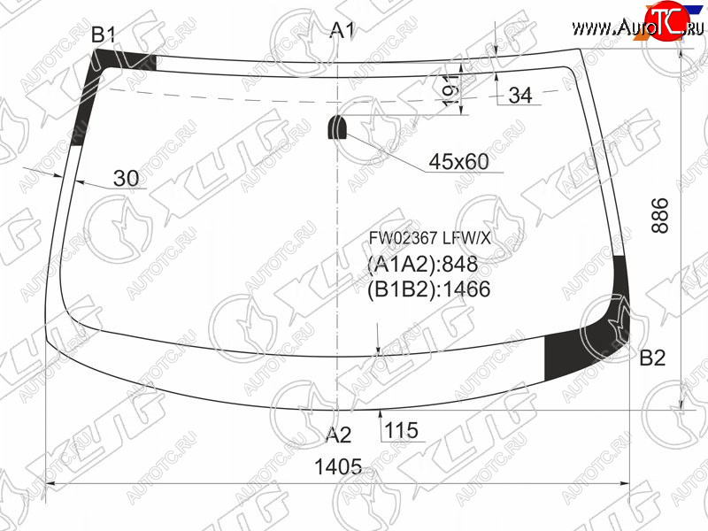 10 399 р. Стекло лобовое Infiniti G35 02-07  Nissan Skyline 01-07 XYG FW02367 LFW/X  с доставкой в г. Вологда