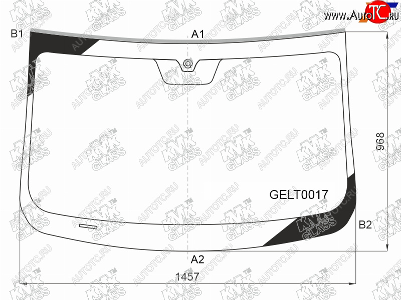 5 849 р. Стекло лобовое Geely Coolray 18-24  Belgee X50 23- KMK GELT0017  с доставкой в г. Вологда