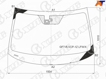 Стекло лобовое (Камера) Mitsubishi Outlander 14-15 XYG GF7-R-VCP-1Z LFW/X