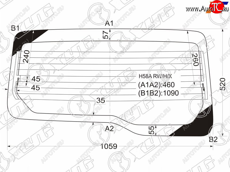 8 799 р. Стекло заднее (Цвет зеленый Обогрев) Mitsubishi Pajero Mini 98-12 XYG H58A RW/H/X  с доставкой в г. Вологда