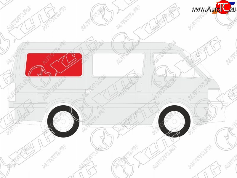 3 699 р. Стекло кузова боковое (не опускное) (Справа Цвет зеленый) Hyundai H1 97-07  JAC Refine 06-11 XYG H-I SR/RH/X  с доставкой в г. Вологда