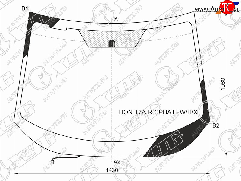 12 999 р. Стекло лобовое (Обогрев щеток Антенна) Honda Vezel 13-21 XYG HON-T7A-R-CPHA LFW/H/X  с доставкой в г. Вологда