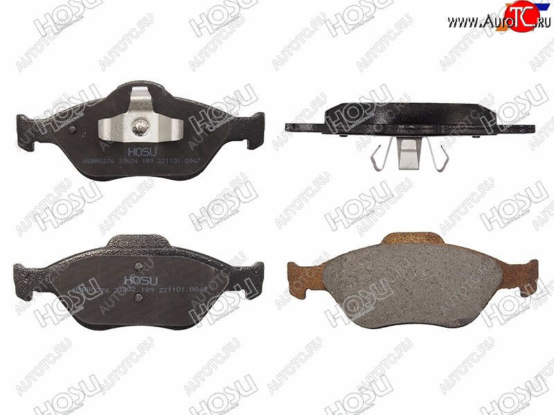 1 439 р. Колодки тормозные перед FL-FR SAT  Mazda Demio  2 DY (2002-2007) дорестайлинг, рестайлинг  с доставкой в г. Вологда