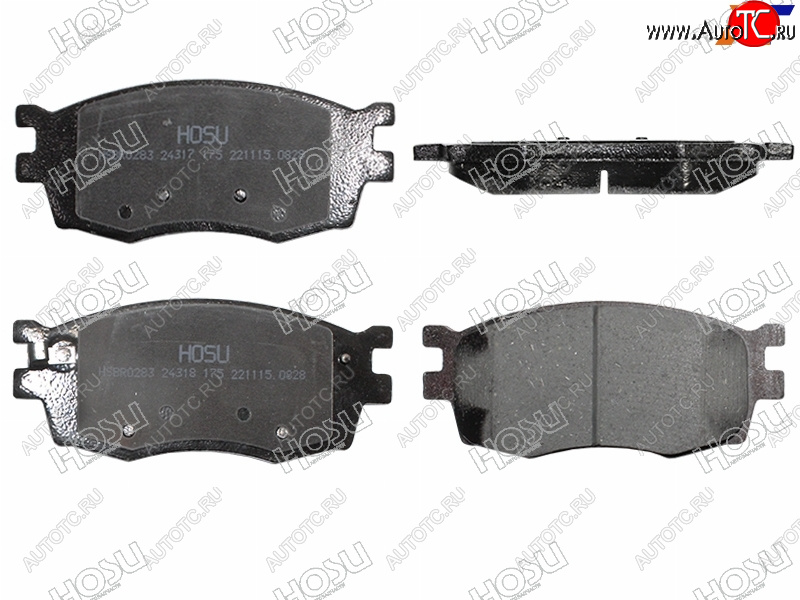 1 329 р. Колодки тормозные перед FR-FL SAT  KIA Rio  2 JB (2005-2011) дорестайлинг седан, дорестайлинг, хэтчбэк 5 дв., рестайлинг седан, рестайлинг, хэтчбэк 5 дв.  с доставкой в г. Вологда