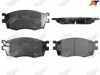 1 329 р. Колодки тормозные перед FR-FL SAT  KIA Rio  2 JB (2005-2011) дорестайлинг седан, дорестайлинг, хэтчбэк 5 дв., рестайлинг седан, рестайлинг, хэтчбэк 5 дв.  с доставкой в г. Вологда. Увеличить фотографию 2