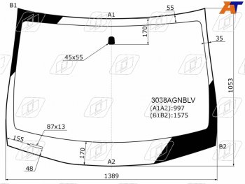 Стекло лобовое Chevrolet Cobalt 13-  Ravon R4 16-20 FUYAO 3038AGNBLV