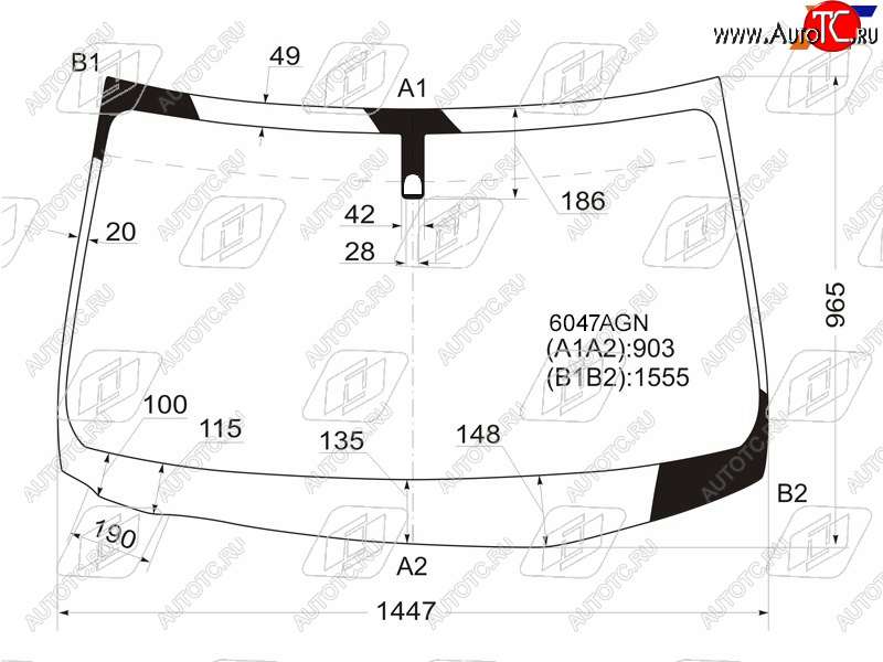 6 399 р. Стекло лобовое Nissan X-Trail 07-15 FUYAO 6047AGN  с доставкой в г. Вологда