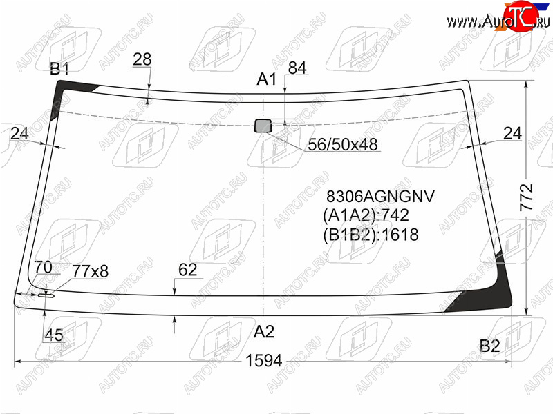 5 599 р. Стекло лобовое TOYOTA LAND CRUISER J100/LEXUS LX470 98-07 FUYAO 8306AGNGNV, 8306agngnv FUYAO 8306AGNGNV  с доставкой в г. Вологда