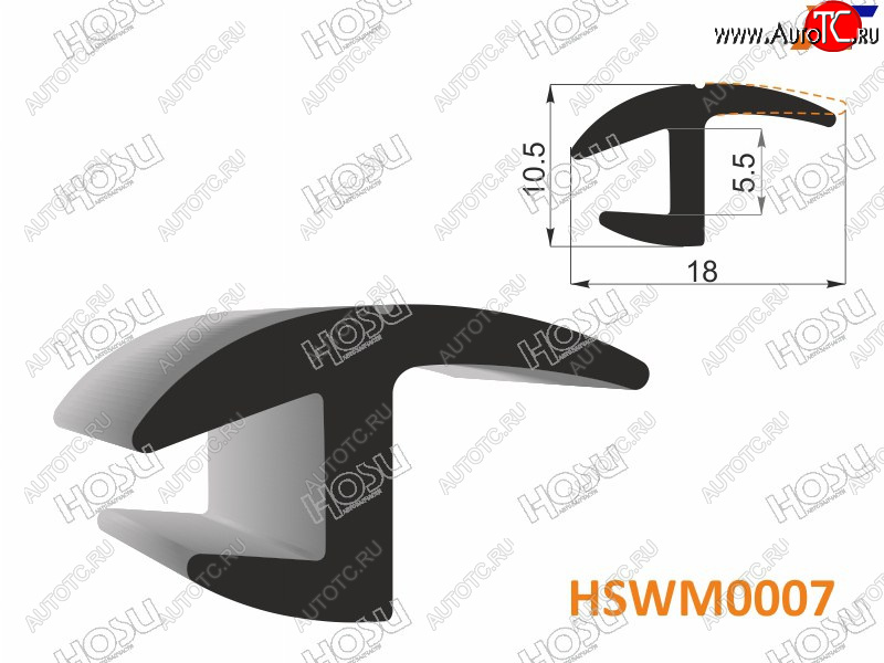 188 р. Молдинг универсальный (18mm) - бухта 30 м.(цена за 1метр) HOSU HSWM0007  с доставкой в г. Вологда