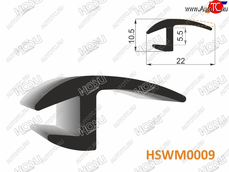 188 р. Молдинг универсальный (22mm) - бухта 30 м.(цена за 1метр) HOSU HSWM0009  с доставкой в г. Вологда