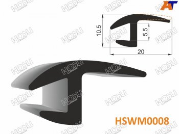 Молдинг универсальный (20mm) - бухта 30 м.(цена за 1метр) HOSU HSWM0008
