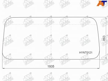 Стекло лобовое HYUNDAI COUNTY (ТАГАЗ) 06-                                                            KMK HYNT0121