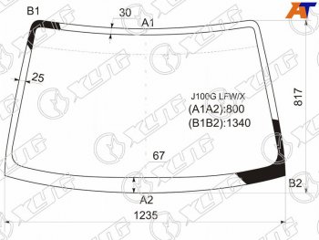 Стекло лобовое Daihatsu Terios 97-  Terios Kid 98-12  Toyota Cami 99-06 XYG J100G LFW/X
